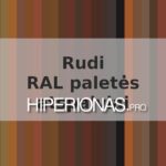 Rudi RAL paletės atspalviai