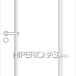 MSL SEN-A01 brežiniai vokiškos MDF durys su užlaida